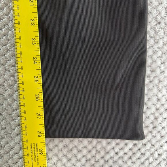 Equestrian Pants Women XL Brown Rib Knit High Rise PullOn Elastic Waist Comfy - Picture 11 of 13